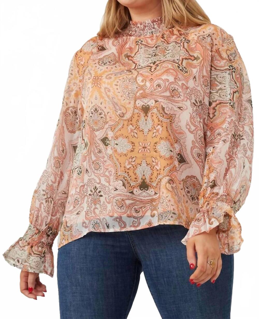 NEW HAYDEN LA print cute top - plus in paisley